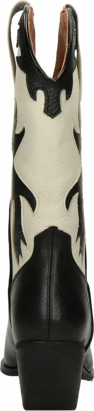 Nelson Dames Cowboylaars - Zwart Wit - Maat 40 7 Nelson Dames Cowboylaars - Zwart Wit - Maat 40 - Afbeelding 5