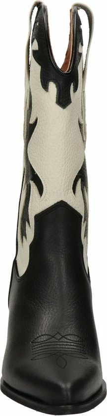 Nelson Dames Cowboylaars - Zwart Wit - Maat 40 9 Nelson Dames Cowboylaars - Zwart Wit - Maat 40 - Afbeelding 7