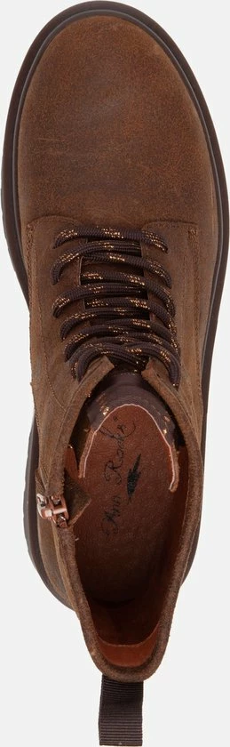 Ann Rocks Ann Rocks Veterboots Cognac Nubuck - Maat 38 4 Ann Rocks Ann Rocks Veterboots Cognac Nubuck - Maat 38 - Afbeelding 2