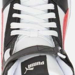 PUMA RBD Game Unisex Sneakers - White/HighRiskRed/Black/TeamGold - Maat 42 -Dames-schoenen Verkoop 303x840