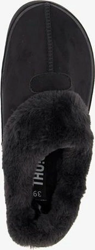 Thu!s Dames Pantoffels - Zwart - Maat 38 - Sloffen 7 Thu!s Dames Pantoffels - Zwart - Maat 38 - Sloffen - Afbeelding 5
