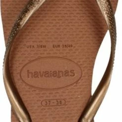 Havaianas Slim Dames Slippers - Rust/Metallic Copper - Maat 41/42 -Dames-schoenen Verkoop 331x840
