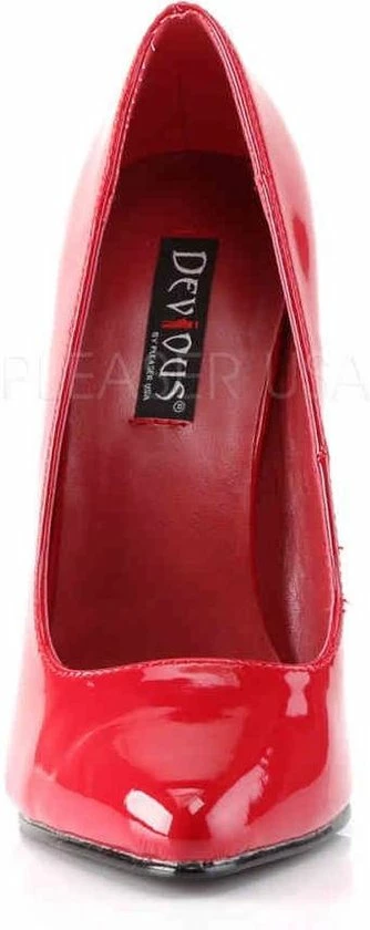 Devious Hoge Hakken -40 Shoes- DOMINA-420 Paaldans Schoenen Rood 4 Devious Hoge Hakken -40 Shoes- DOMINA-420 Paaldans Schoenen Rood - Afbeelding 2