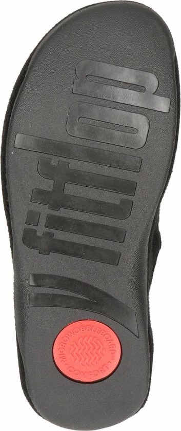 FitFlop Shuv Dames Pantoffels - Zwart - Maat 38 9 FitFlop Shuv Dames Pantoffels - Zwart - Maat 38 - Afbeelding 7