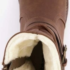 Blue Box Dames Enkellaarsjes - Cognac - Maat 41 -Dames-schoenen Verkoop 354x840 7