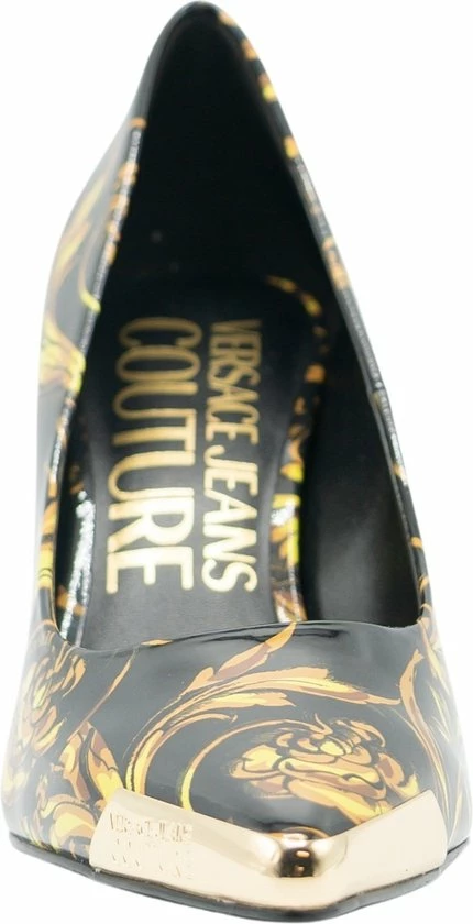 Versace Jeans Couture Versace Jeans Fondo Scarlett Dis. S50 Dames Pump - Zwart/Goud - Maat 39 7 Versace Jeans Couture Versace Jeans Fondo Scarlett Dis. S50 Dames Pump - Zwart/Goud - Maat 39 - Afbeelding 5
