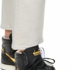 Diadora Sneakers Dames - Hoge Sneakers / Damesschoenen - Leer - Mi Basket Used Z - Zwart Combi - Maat 39 -Dames-schoenen Verkoop 438x840 2