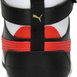 PUMA RBD Game Unisex Sneakers - White/HighRiskRed/Black/TeamGold - Maat 42 -Dames-schoenen Verkoop 449x840