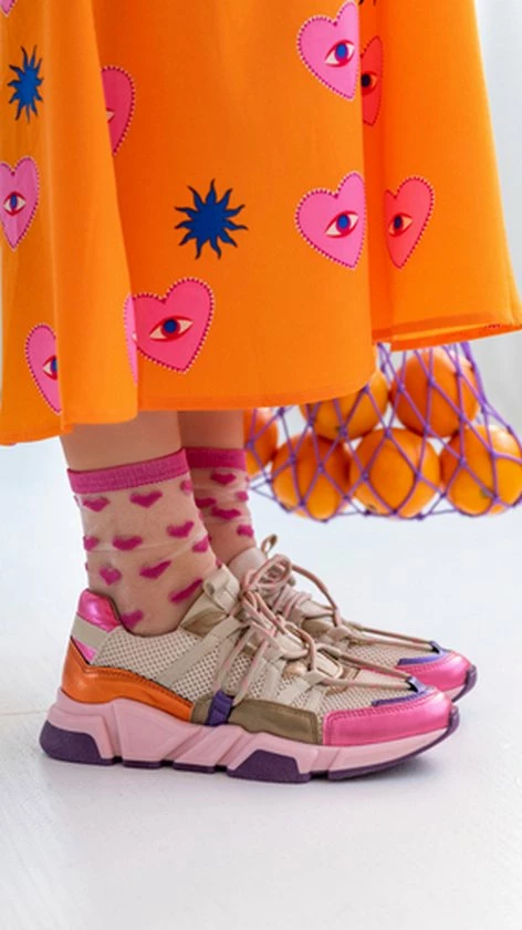 Dames Sneakers Dwrs Los Angeles Purple Beige - Maat 41 9 Dames Sneakers Dwrs Los Angeles Purple Beige - Maat 41 - Afbeelding 7