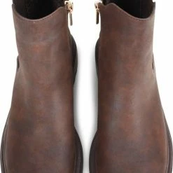 POSH By Poelman LOT Dames Chelsea Laarzen - Donker Bruin - Maat 40 -Dames-schoenen Verkoop 488x840 2