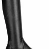 POSH By Poelman CYBELE Dames Hoge Stretch Laarzen - Zwart - Maat 42