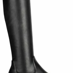 POSH By Poelman CYBELE Dames Hoge Stretch Laarzen - Zwart - Maat 42