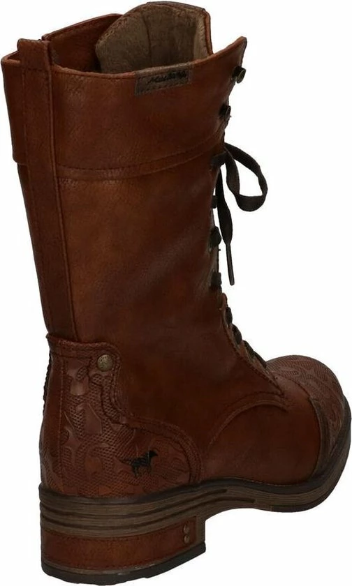 Mustang Dames Veterboot - Cognac - Maat 40 21 Mustang Dames Veterboot - Cognac - Maat 40 - Afbeelding 19