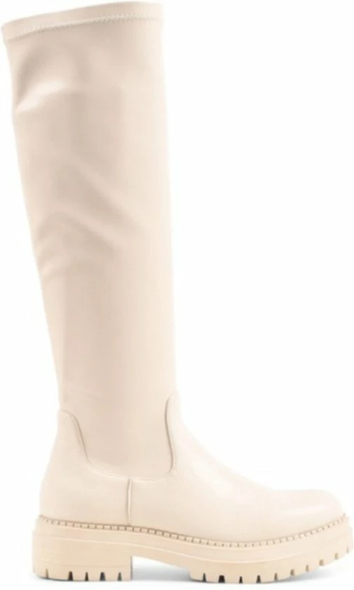 POSH By Poelman CYBELE Dames Hoge Stretch Laarzen - Crème - Maat 38 8 POSH By Poelman CYBELE Dames Hoge Stretch Laarzen - Crème - Maat 38 - Afbeelding 6