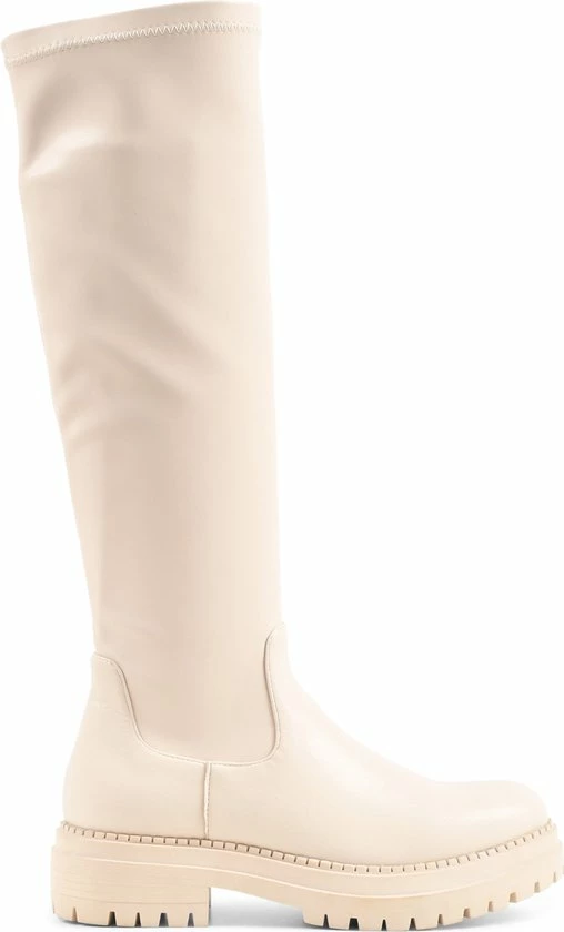 POSH By Poelman CYBELE Dames Hoge Stretch Laarzen - Crème - Maat 38 3 POSH By Poelman CYBELE Dames Hoge Stretch Laarzen - Crème - Maat 38