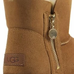 UGG Vrouwen Suède Enkellaarsjes / Laarzen / Damesschoenen 1112481 - Cognac - Maat 38.5 -Dames-schoenen Verkoop 524x840 4