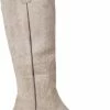 Weloveshoes SmileFavorites® Dames Cowboylaarzen Met Hak - Suedine - Taupe Khaki - Maat 40 -Dames-schoenen Verkoop 548x840