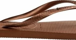 Havaianas Slim Dames Slippers - Rust/Metallic Copper - Maat 41/42 -Dames-schoenen Verkoop 550x131