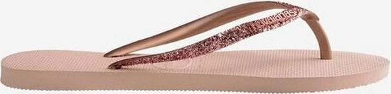 Havaianas Slim Glitter II Dames Slippers - Ballet Rose/ Golden Blush - Maat 37/38 5 Havaianas Slim Glitter II Dames Slippers - Ballet Rose/ Golden Blush - Maat 37/38 - Afbeelding 3