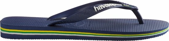 Havaianas Brasil Logo Unisex Slippers - Navy Blue - Maat 35/36 11 Havaianas Brasil Logo Unisex Slippers - Navy Blue - Maat 35/36 - Afbeelding 9