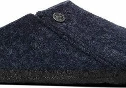 Birkenstock Zermatt Shearling Narrow Sloffen - Dark Blue - Maat 41 -Dames-schoenen Verkoop 550x173