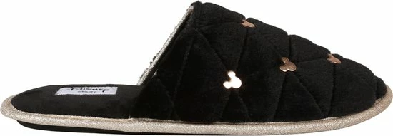 Mickey Disney Mouse - Zwarte Damespantoffels / Sloffen, Gewatteerd, Comfortabel / 38-39 6 Mickey Disney Mouse - Zwarte Damespantoffels / Sloffen, Gewatteerd, Comfortabel / 38-39 - Afbeelding 4
