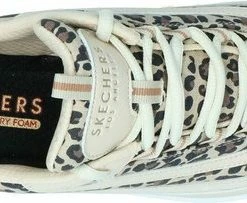Skechers Uno Wild Streets Dames Sneakers - White/Leopard - Maat 39 -Dames-schoenen Verkoop 550x203 5
