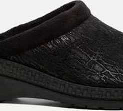 Rohde Vrouwen Suède Harde Zool Pantoffels / Open Sloffen - 2455 - Zwart - Maat 38 -Dames-schoenen Verkoop 550x222 3