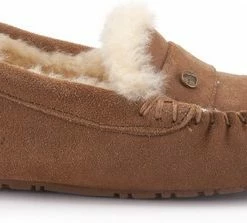 Warmbat Nowra Dames Sloffen - Cognac - Maat 41