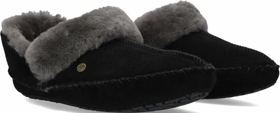 Warmbat Barrine Suede Dames Pantoffels - Black - Maat 42 11 Warmbat Barrine Suede Dames Pantoffels - Black - Maat 42 - Afbeelding 9