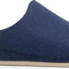 Travelin' At-Home Dames Sloffen - Wollen Pantoffels - Instappers Met Rubberen Zool - Navy Blauw - Maat 40 -Dames-schoenen Verkoop 550x226 3