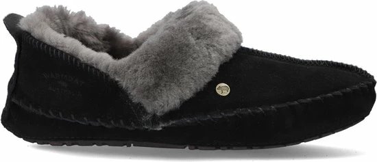 Warmbat Barrine Suede Dames Pantoffels - Black - Maat 42 19 Warmbat Barrine Suede Dames Pantoffels - Black - Maat 42 - Afbeelding 17