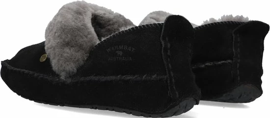 Warmbat Barrine Suede Dames Pantoffels - Black - Maat 42 10 Warmbat Barrine Suede Dames Pantoffels - Black - Maat 42 - Afbeelding 8
