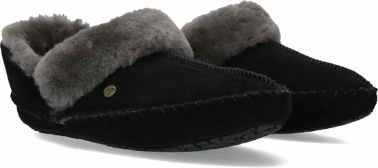 Warmbat Barrine Suede Dames Pantoffels - Black - Maat 42 18 Warmbat Barrine Suede Dames Pantoffels - Black - Maat 42 - Afbeelding 16