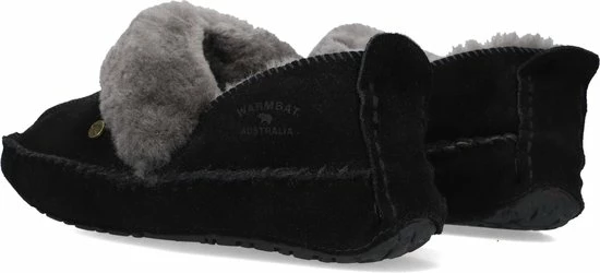Warmbat Barrine Suede Dames Pantoffels - Black - Maat 42 17 Warmbat Barrine Suede Dames Pantoffels - Black - Maat 42 - Afbeelding 15