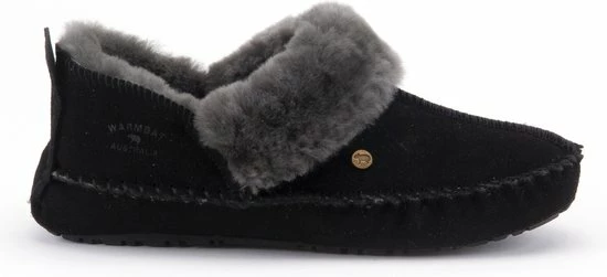 Warmbat Barrine Suede Dames Pantoffels - Black - Maat 42 3 Warmbat Barrine Suede Dames Pantoffels - Black - Maat 42