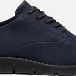 Ecco Bella Veterschoenen Blauw Nubuck - Dames - Maat 39