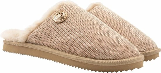 Michael Kors Janis Dames Pantoffels - Beige - Maat 38,5 9 Michael Kors Janis Dames Pantoffels - Beige - Maat 38,5 - Afbeelding 7