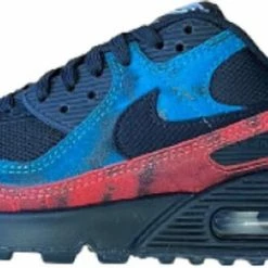 Nike Air Max 90 - Black Tie-Dye - Heren Sneakers Sportschoenen Schoenen Zwart DJ6888-001 - Maat EU 40.5