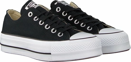Converse Chuck Taylor All Star Lift Ox Lage Sneakers - Dames - Zwart - Maat 37 25 Converse Chuck Taylor All Star Lift Ox Lage Sneakers - Dames - Zwart - Maat 37 - Afbeelding 23