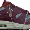 Nike Air Max 1 Patta Waves Rush Maroon (With Bracelet) DO9549-001 Maat 44.5 Metallic Silver;Rush Maroon -Dames-schoenen Verkoop 550x260 7
