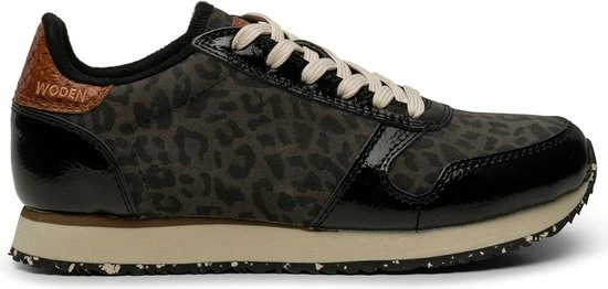 Woden Ydun Animal Lage Sneakers - Dames - Zwart - Maat 40 3 Woden Ydun Animal Lage Sneakers - Dames - Zwart - Maat 40
