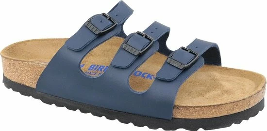 Birkenstock Florida BF WB Narrow Dames Slippers - Blue - Maat 40 3 Birkenstock Florida BF WB Narrow Dames Slippers - Blue - Maat 40