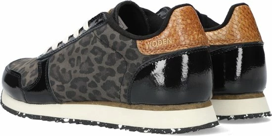 Woden Ydun Animal Lage Sneakers - Dames - Zwart - Maat 40 10 Woden Ydun Animal Lage Sneakers - Dames - Zwart - Maat 40 - Afbeelding 8
