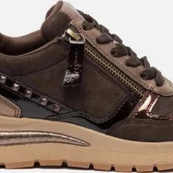 Tamaris Sneakers Bruin Synthetisch - Dames - Maat 40 -Dames-schoenen Verkoop 550x276 6