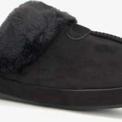 Thu!s Dames Pantoffels - Zwart - Maat 38 - Sloffen