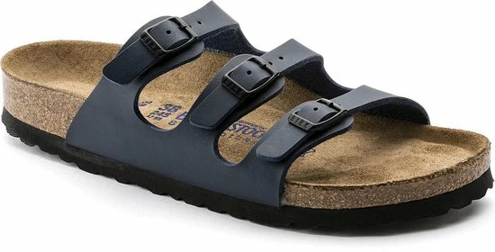 Birkenstock Florida BF WB Narrow Dames Slippers - Blue - Maat 40 11 Birkenstock Florida BF WB Narrow Dames Slippers - Blue - Maat 40 - Afbeelding 9