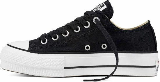 Converse Chuck Taylor All Star Lift Ox Lage Sneakers - Dames - Zwart - Maat 37 47 Converse Chuck Taylor All Star Lift Ox Lage Sneakers - Dames - Zwart - Maat 37 - Afbeelding 45