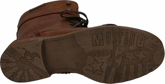 Mustang Dames Veterboot - Cognac - Maat 40 22 Mustang Dames Veterboot - Cognac - Maat 40 - Afbeelding 20
