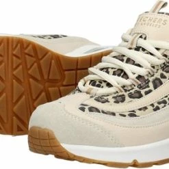 Skechers Uno Wild Streets Dames Sneakers - White/Leopard - Maat 39 -Dames-schoenen Verkoop 550x283 2